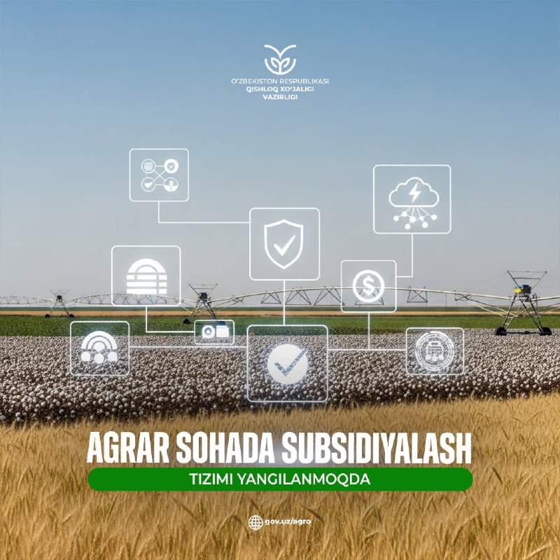 Agrar sohada subsidiyalash tizimi yangilanmoqda