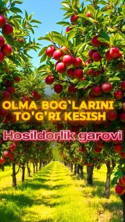 Olma bog‘larini to'g'ri kesish – hosildorlik garovi