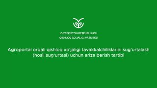 Agroportalda paxta ekinlarini sug‘urta qilish xizmati joriy etildi