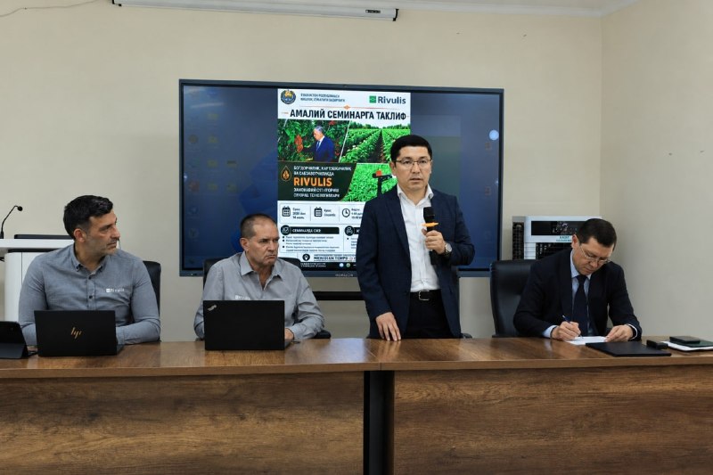 Rivulis kompaniyasi hamkorligida suvni tejovchi texnologiyalar bo‘yicha seminar o‘tkazildi