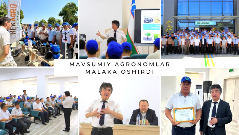 MAVSUMIY AGRONOMLAR MALAKA OSHIRDI