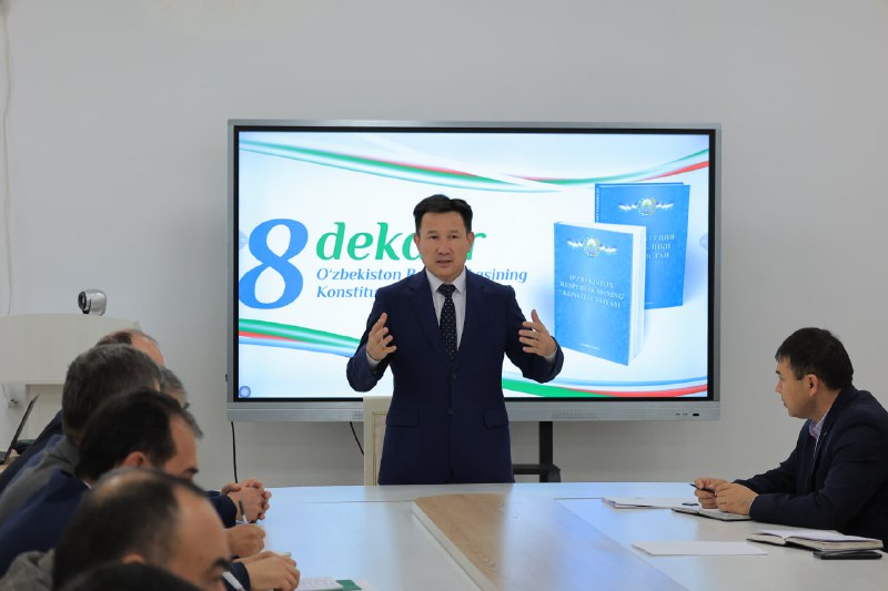 Oʻzbekiston Respublikasi Qishloq xoʻjaligi vazirligi huzuridagi Qishloq xoʻjaligida bilim va innovatsiyalar milliy markazida 8- dekabr – O‘zbekiston Respublikasi Konstitutsiyasi qabul qilingan kun…