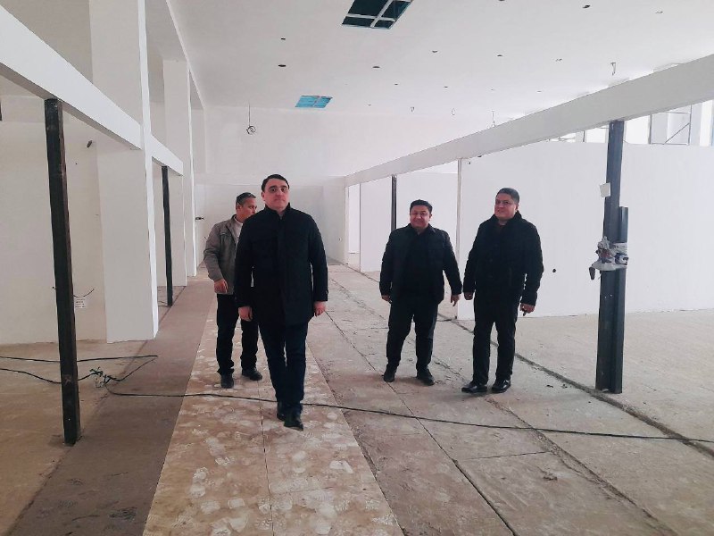 ANDIJON AKIS BINOSINING QURILISH ISHLARI O'RGANILDI