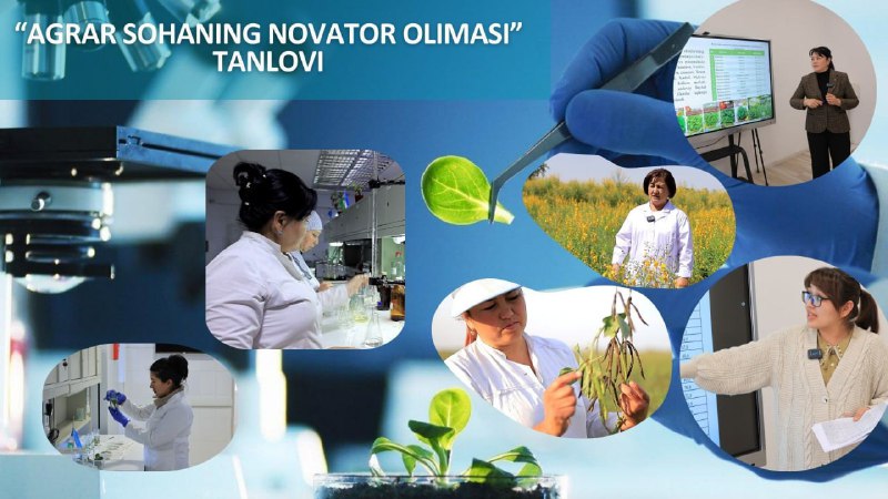 "8-mart- Xalqaro xotin qizlar kuni" munosabati bilan qishloq xo‘jaligi sohasida ilmiy izlanishlar olib borayotgan xotin-qizlar uchun Qishloq xo'jaligida bilim va innovatsiyalar milliy markazi…