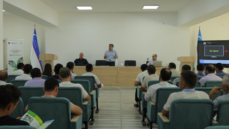 Qishloq xoʻjaligida bilim va innovatsiyalar Milliy markazida Oʻzbekistonda maqbul qishloq xoʻjaligi amaliyoti (MQXA)ni joriy qilishga bagʻishlangan seminar-trening start oldi.