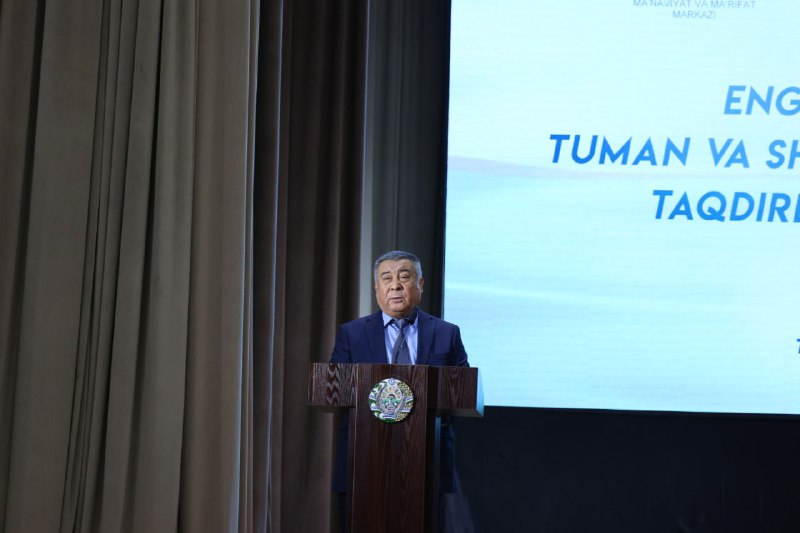 Respublika Ma'naviyat va ma'rifat markazi tomonidan o'tkazilgan "Respublikada eng na'munali vazirlik va idora" ko'rik tanlovida "QISHLOQ XO'JALIGI VAZIRLIGI" faxrli 1-o'rinni egalladi. G'olibga…